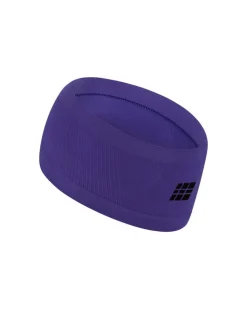 Lekka sportowa opaska na głowę do biegania unisex fioletowa Core Run CEP