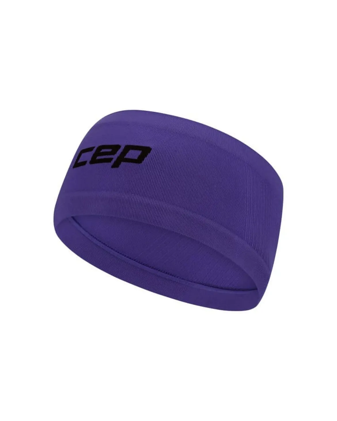 Lekka sportowa opaska na głowę do biegania unisex fioletowa Core Run CEP