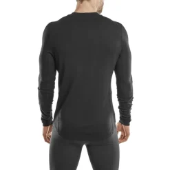 Męska koszulka sportowa z długim rękawem wełna merino CEP Cold Weather Merino czarna