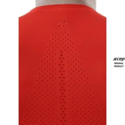 Męska koszulka sportowa z krótkim rękawemCEP Ultralight czerwona