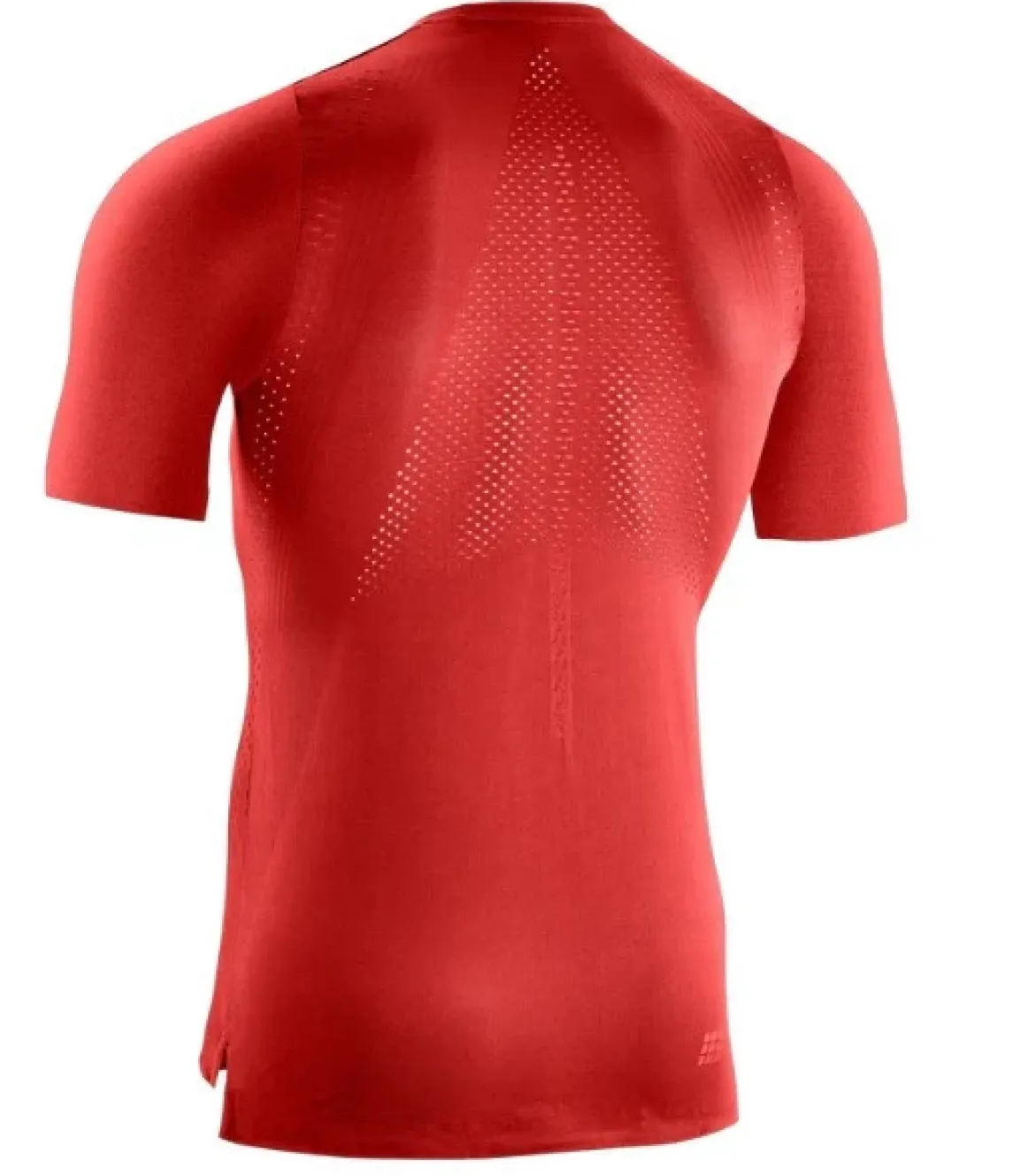 Męska koszulka sportowa z krótkim rękawemCEP Ultralight czerwona