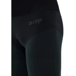 Męskie długie bezszwowe sportowespodnie do biegania CEP czarne