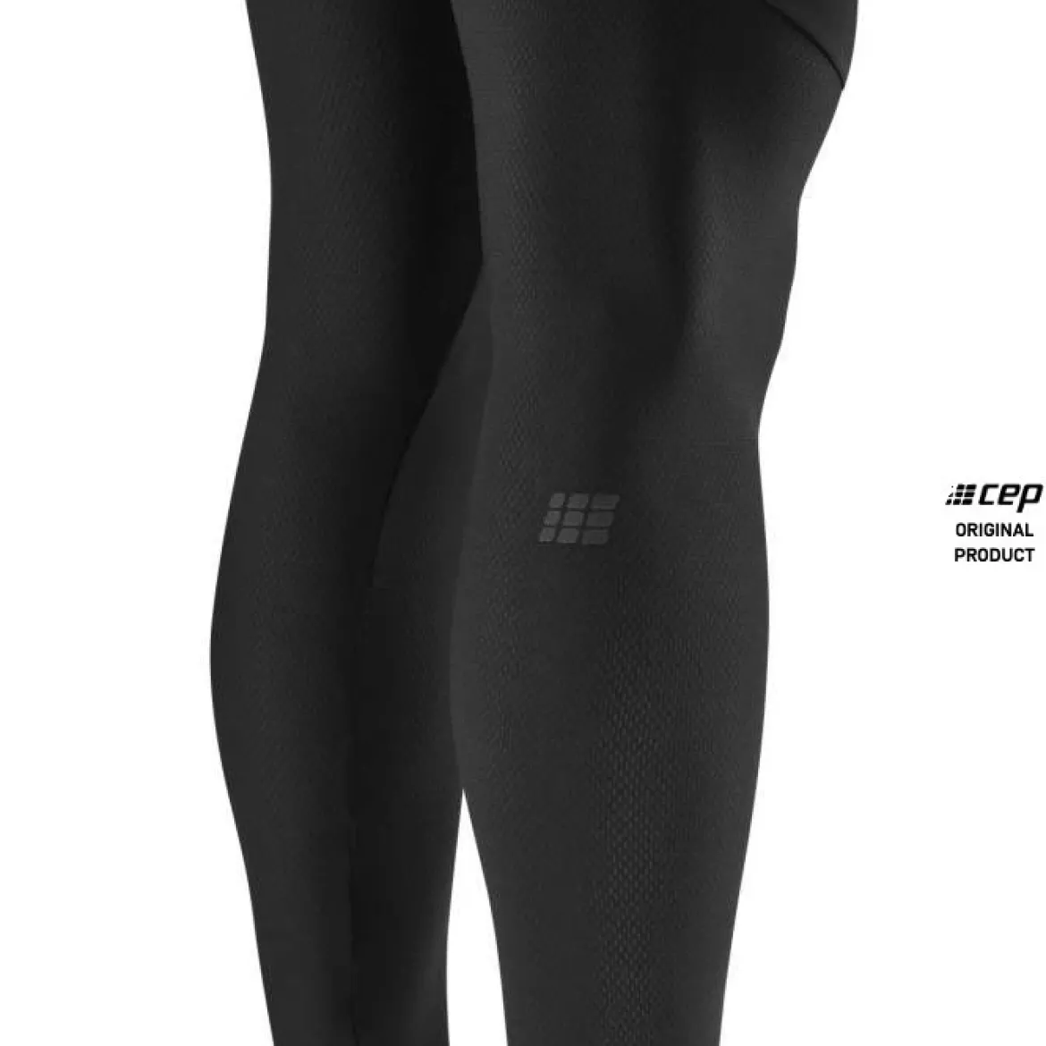 Męskie długie legginsy sportowe do biegania CEP Ultralight czarne
