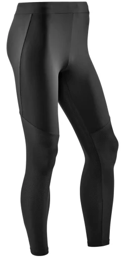 Męskie długie legginsy sportowe do biegania CEP Ultralight czarne