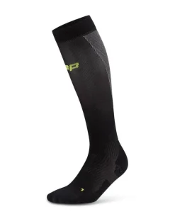 Męskie długie skarpety kompresyjne sportowe CEP Core Run Ultralight czarne