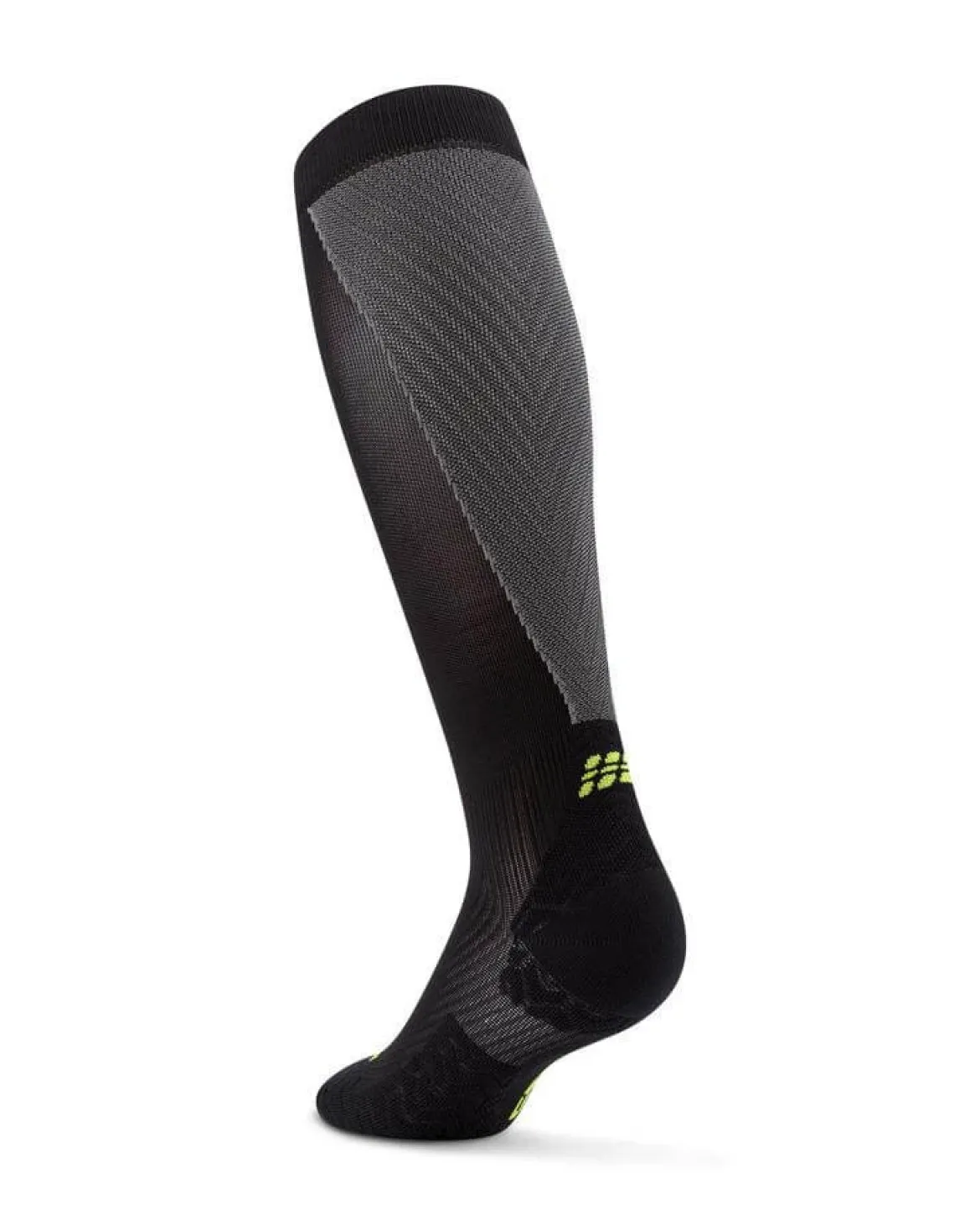 Męskie długie skarpety kompresyjne sportowe CEP Core Run Ultralight czarne