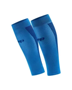 Męskie opaski kompresyjne na łydki sportowe CEP Core Run Ultralight niebieskie