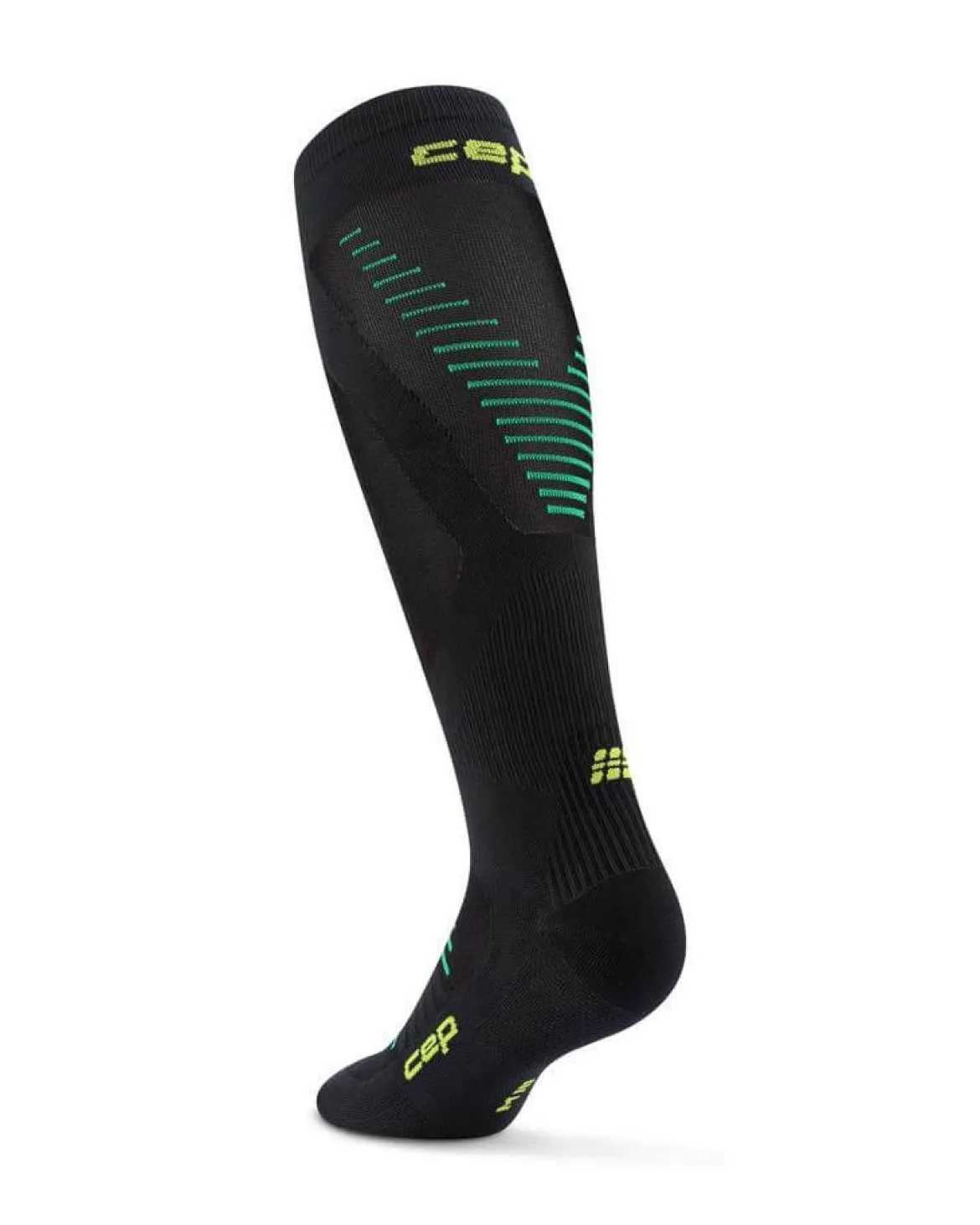 Męskie podkolanówki kompresyjne do biegania PRO Run Ultralight CEP czarne