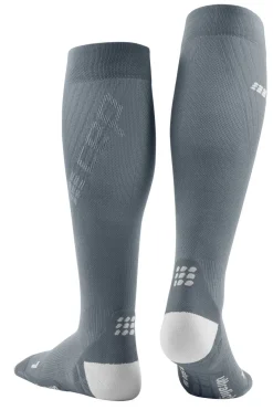 Męskie skarpety kompresyjne sportowe CEP Ultralight wysokie szare