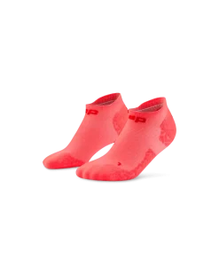 Męskie skarpety kompresyjne sportowe stopki no show CEP Core Run Ultralight koralowy