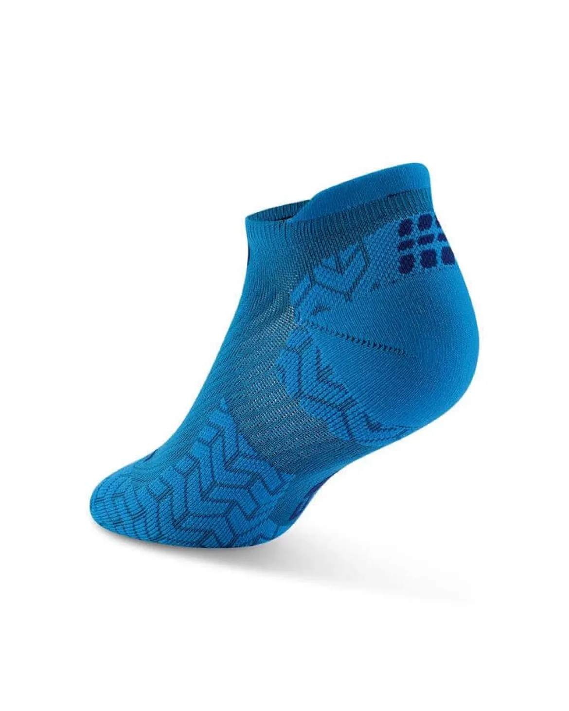 Męskie skarpety kompresyjne sportowe stopki no show CEP Core Run Ultralight niebieskie