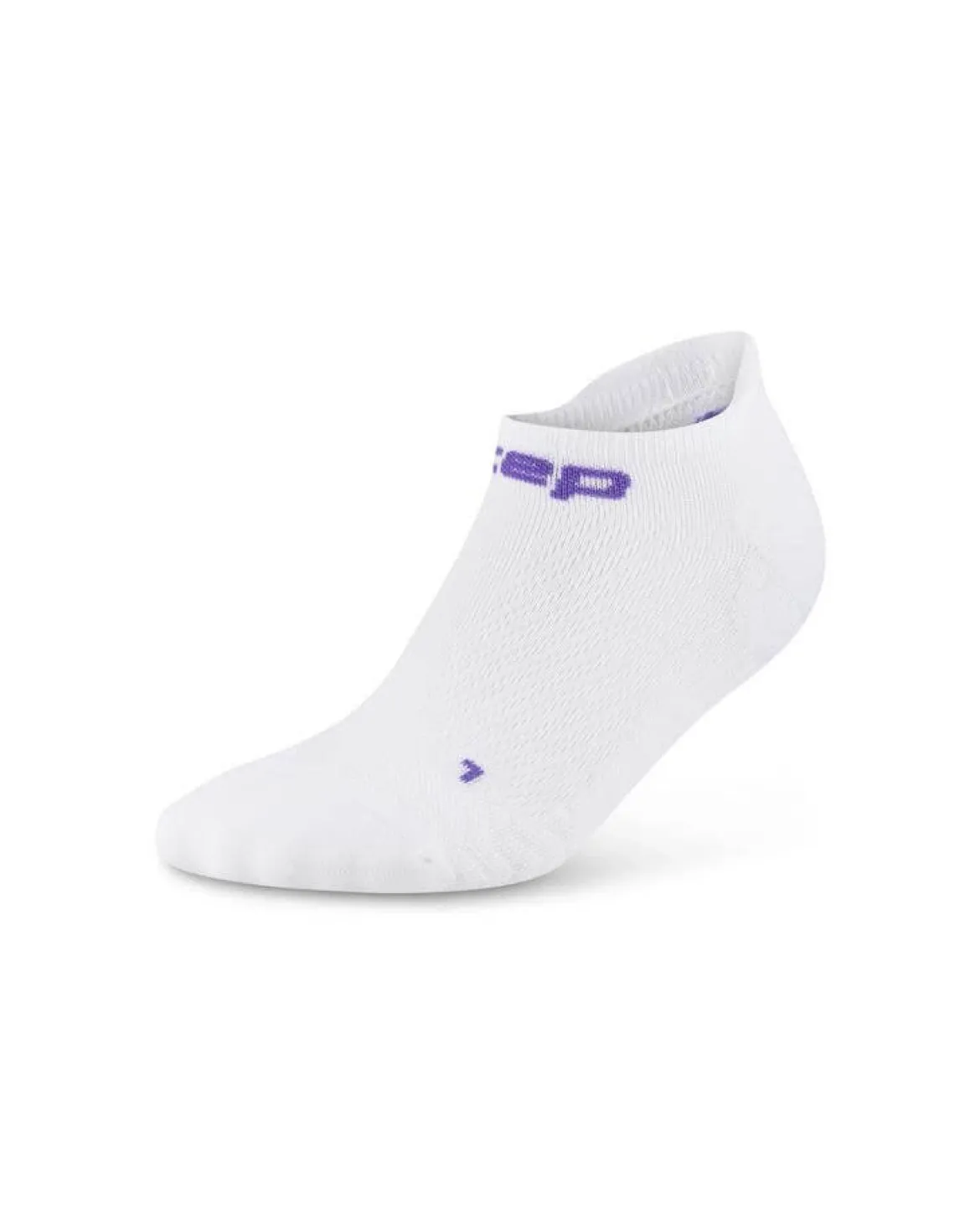 Męskie skarpety kompresyjne sportowe stopki no show CEP Core Run Ultralight białe