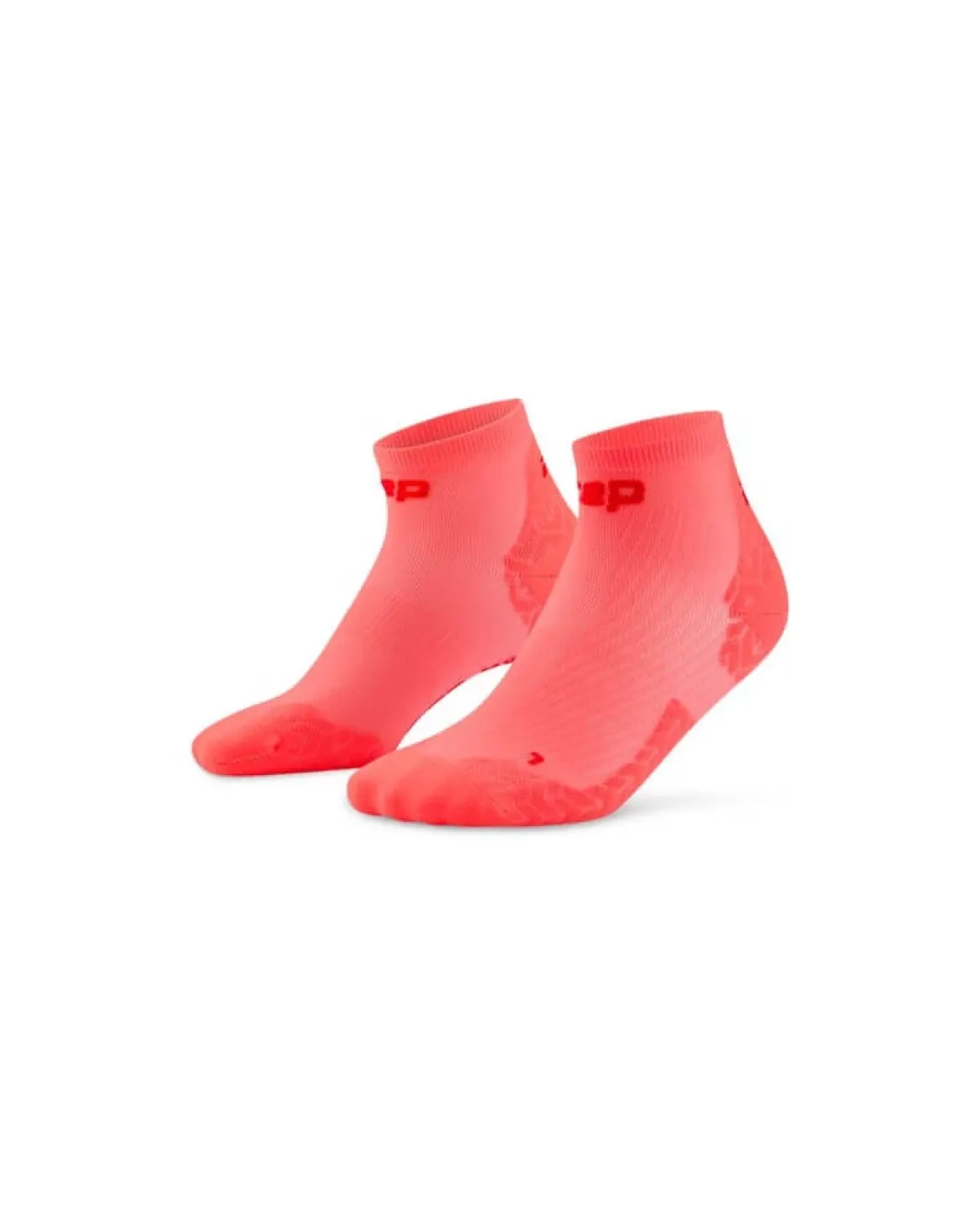 Męskie skarpety kompresyjne sportowe za kostkę low cut CEP Core Run Ultralight koralowe