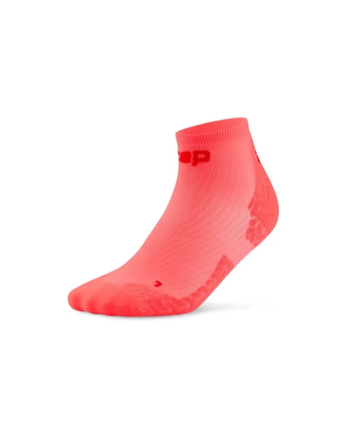 Męskie skarpety kompresyjne sportowe za kostkę low cut CEP Core Run Ultralight koralowe
