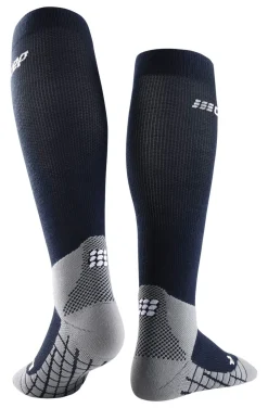 Męskie skarpety kompresyjne trekkingowe Hiking Light Merino CEP granatowe