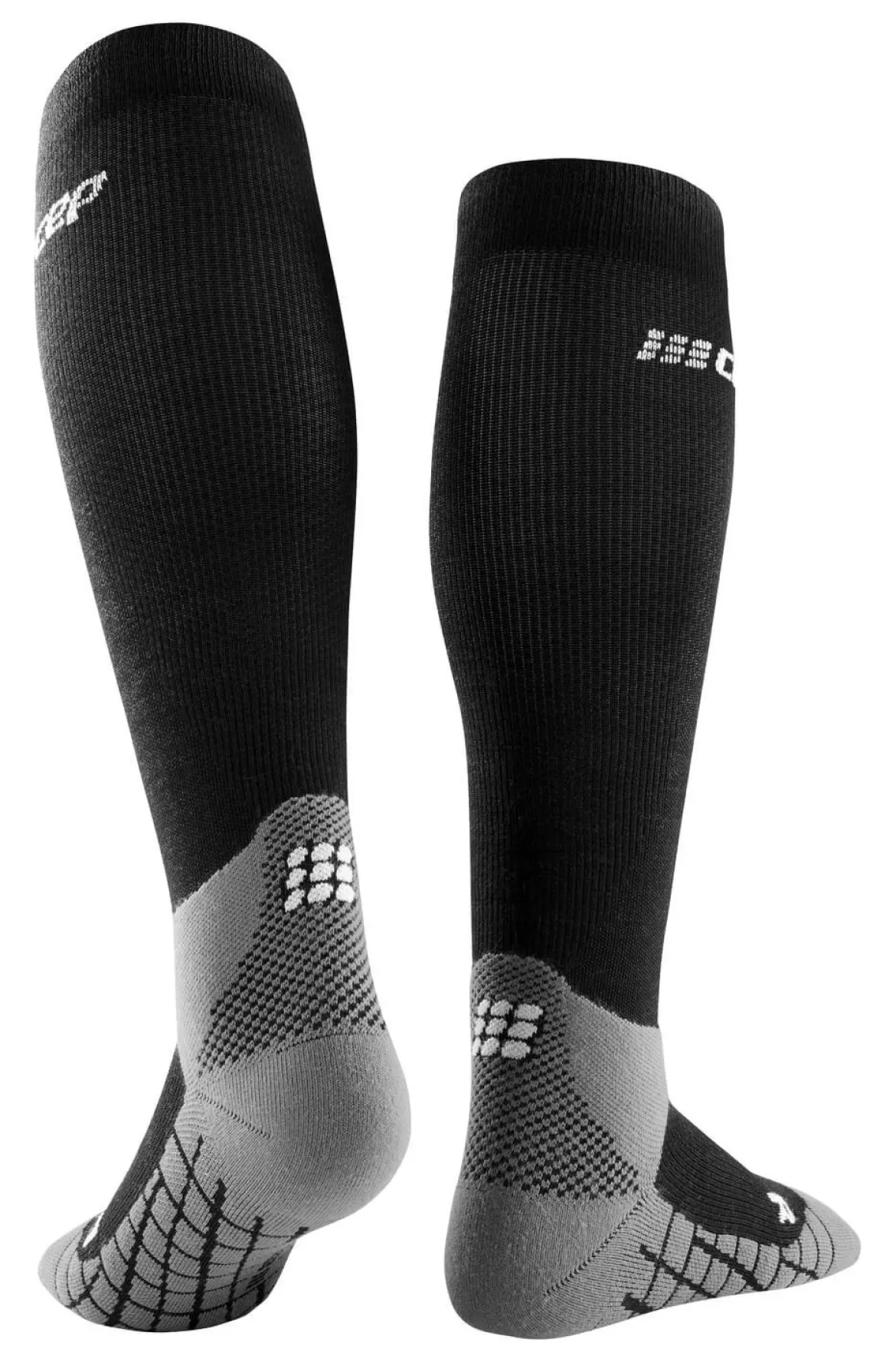 Męskie skarpety kompresyjne trekkingowe Hiking Light Merino CEP czarne