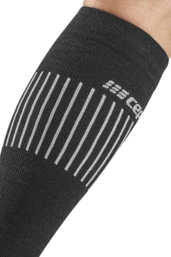 Męskie skarpety kompresyjne z wełną Merino Ultralight CEP wysokie szare