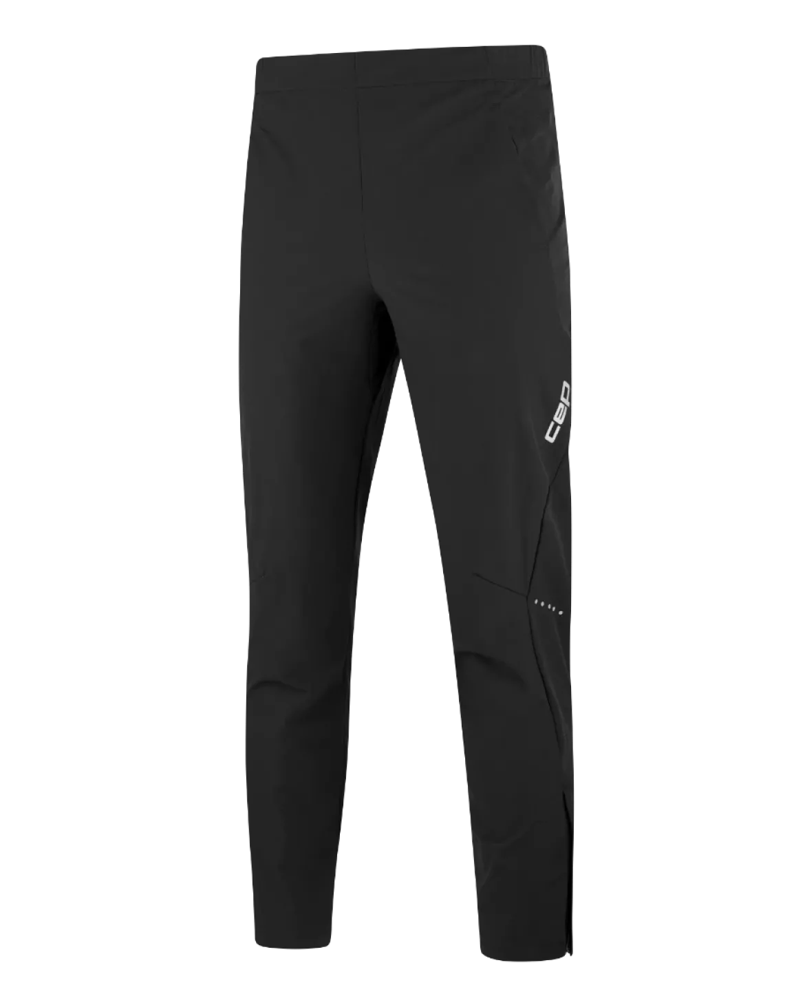 Męskie spodnie do biegania czarne Core Run Cep