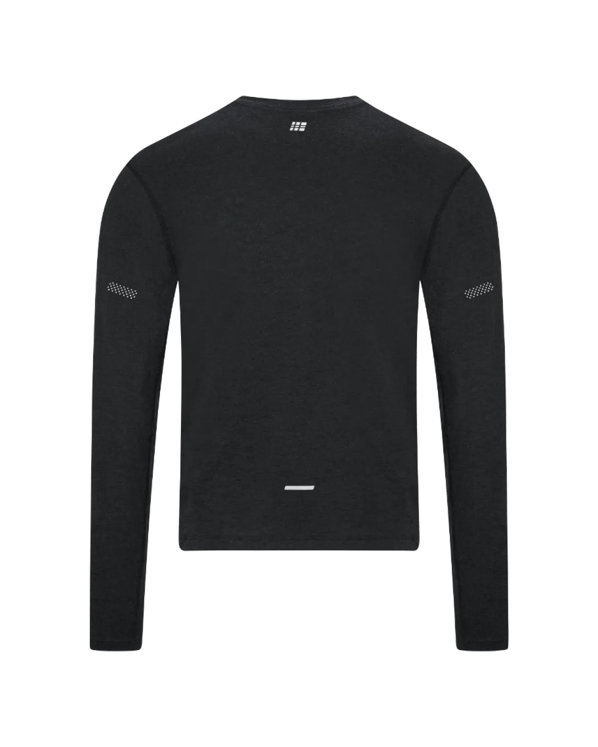 Męski longsleeve bluzka sportowa z wełny merino na zimę Core Run CEP czarna