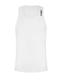 Męski tank top biegowy PRO RUN Ultralight CEP biały