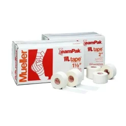 MTape Mueller bawełniana, sztywna taśma z tlenkiem cynku 5 cm x 13,7 m biała