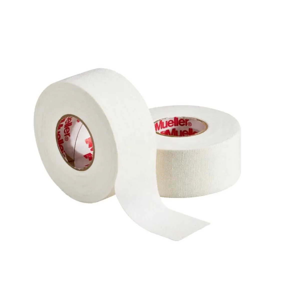 MTape Mueller bawełniana, sztywna taśma z tlenkiem cynku 2,5 cm x 9,1 m biała