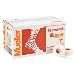 MTape Mueller bawełniana, sztywna taśma z tlenkiem cynku 2,5 cm x 9,1 m biała