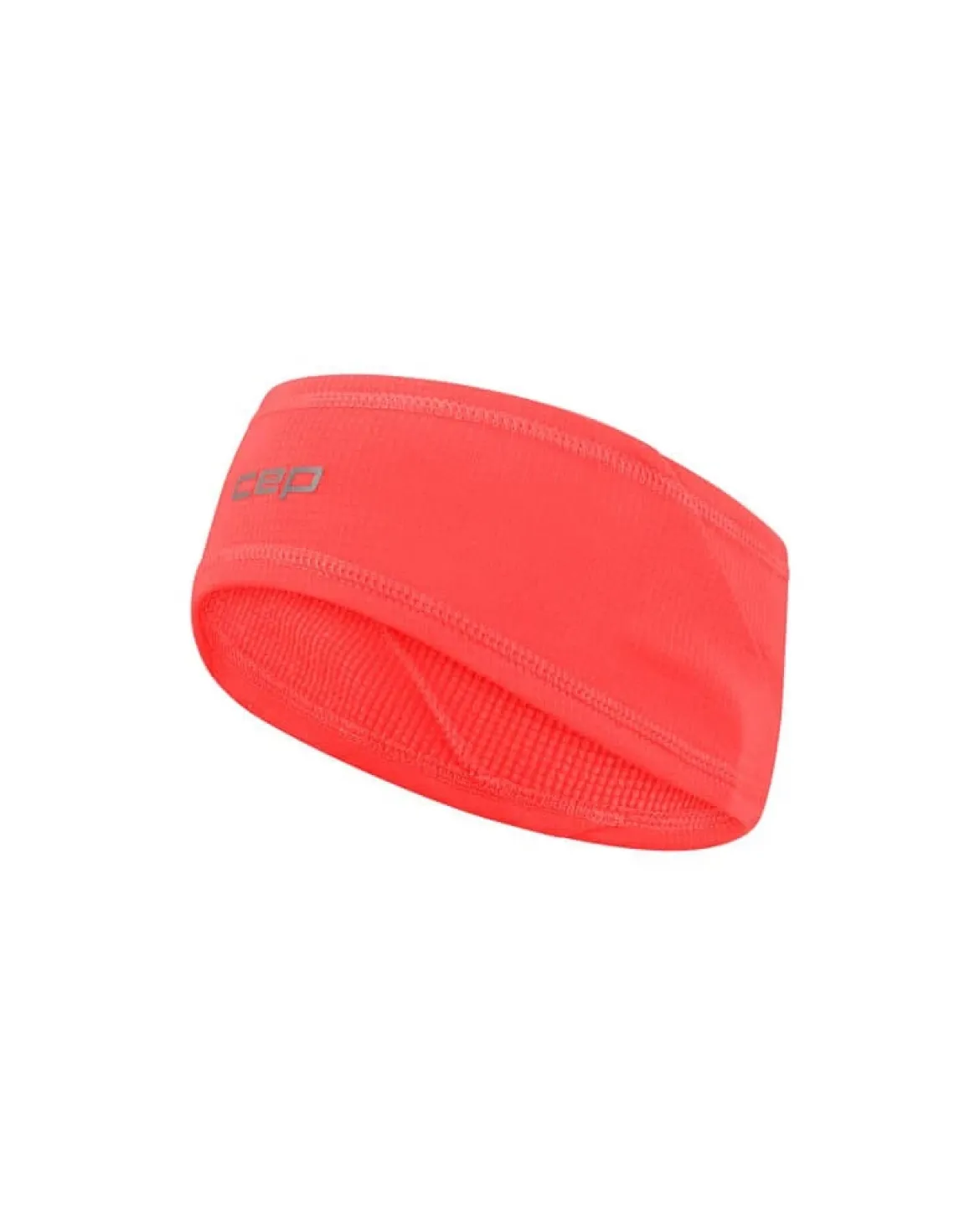 Opaska na głowę do biegania termiczna headband CEP unisex koralowa