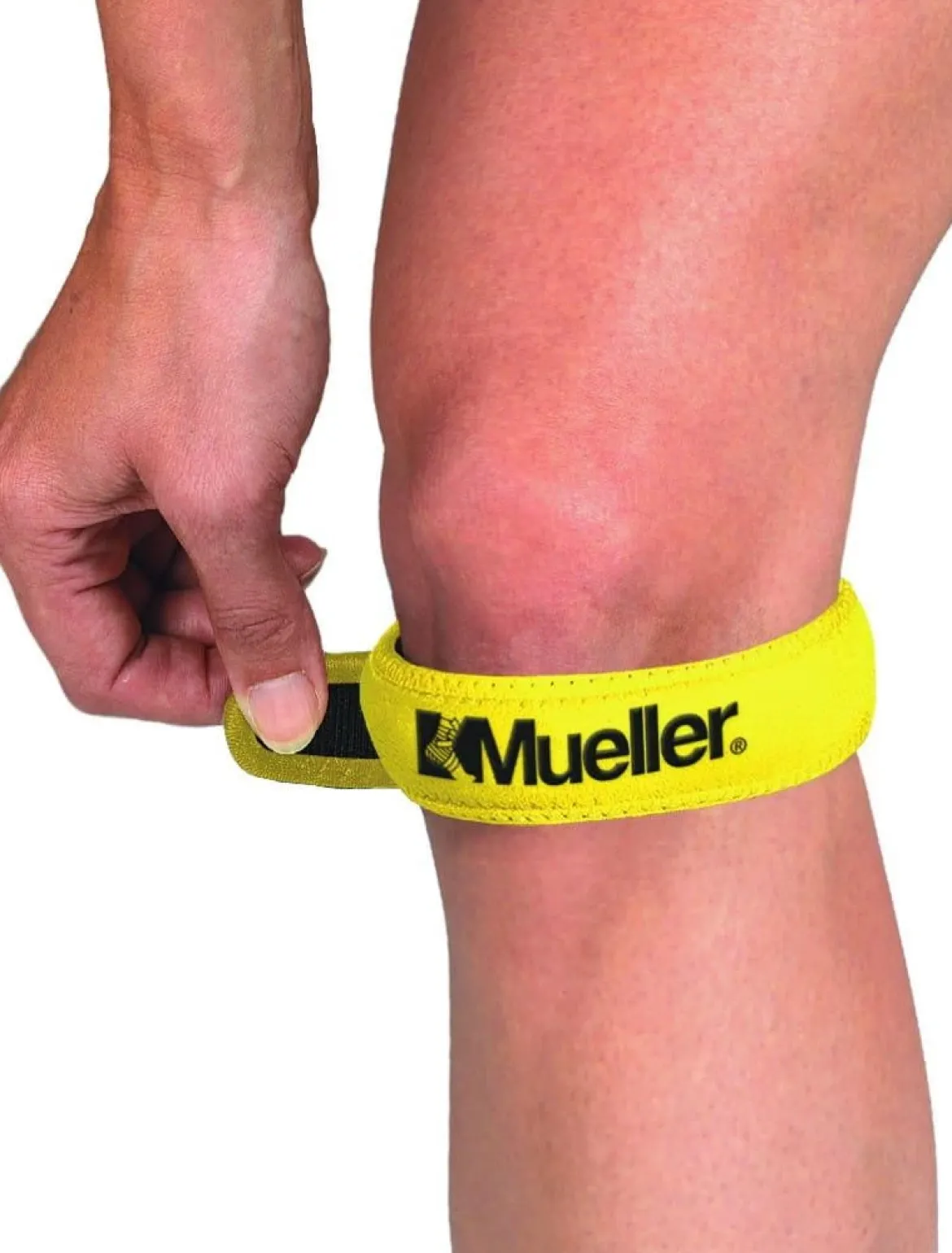 Opaska podrzepkowa na kolano skoczka regulowana uniwersalna Mueller