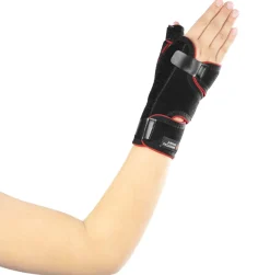 Pediatryczny stabilizator nadgarstka z ujęciem kciuka MSupport Red