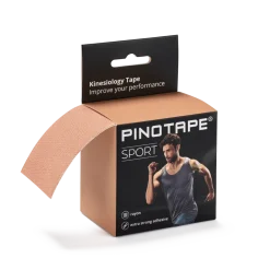 Pinotape Sportwodoodporny, mocny tejp dla sportowców 5 cm x 5 m beżowy