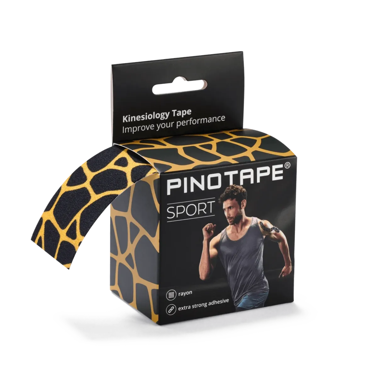Pinotape Sportwodoodporny, mocny tejp dla sportowców 5 cm x 5 m cętki