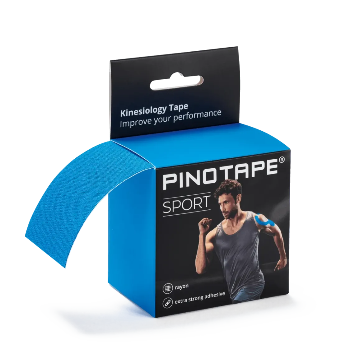 Pinotape Sportwodoodporny, mocny tejp dla sportowców 5 cm x 5 m niebieski