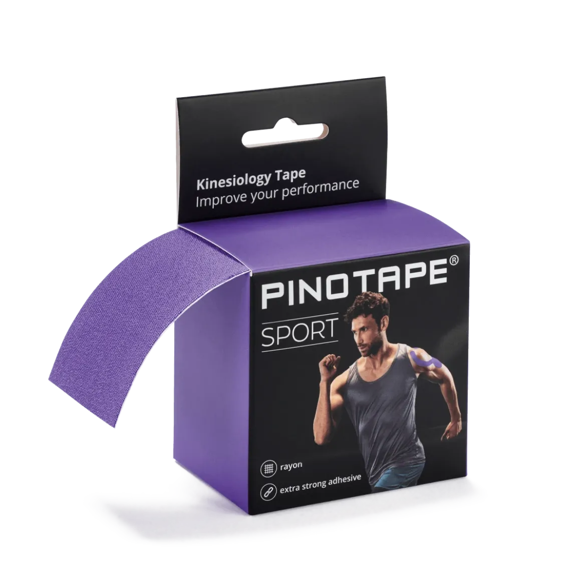 Pinotape Sportwodoodporny, mocny tejp dla sportowców 5 cm x 5 m fioletowy