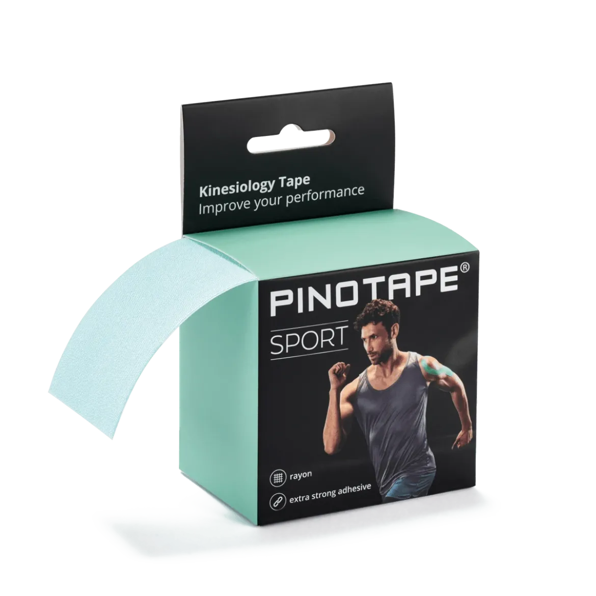 Pinotape Sportwodoodporny, mocny tejp dla sportowców 5 cm x 5 m miętowy