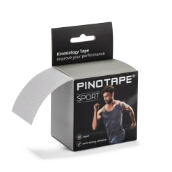 Pinotape Sportwodoodporny, mocny tejp dla sportowców 5 cm x 5 m srebrny
