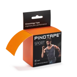 Pinotape Sportwodoodporny, mocny tejp dla sportowców 5 cm x 5 m pomarańczowy