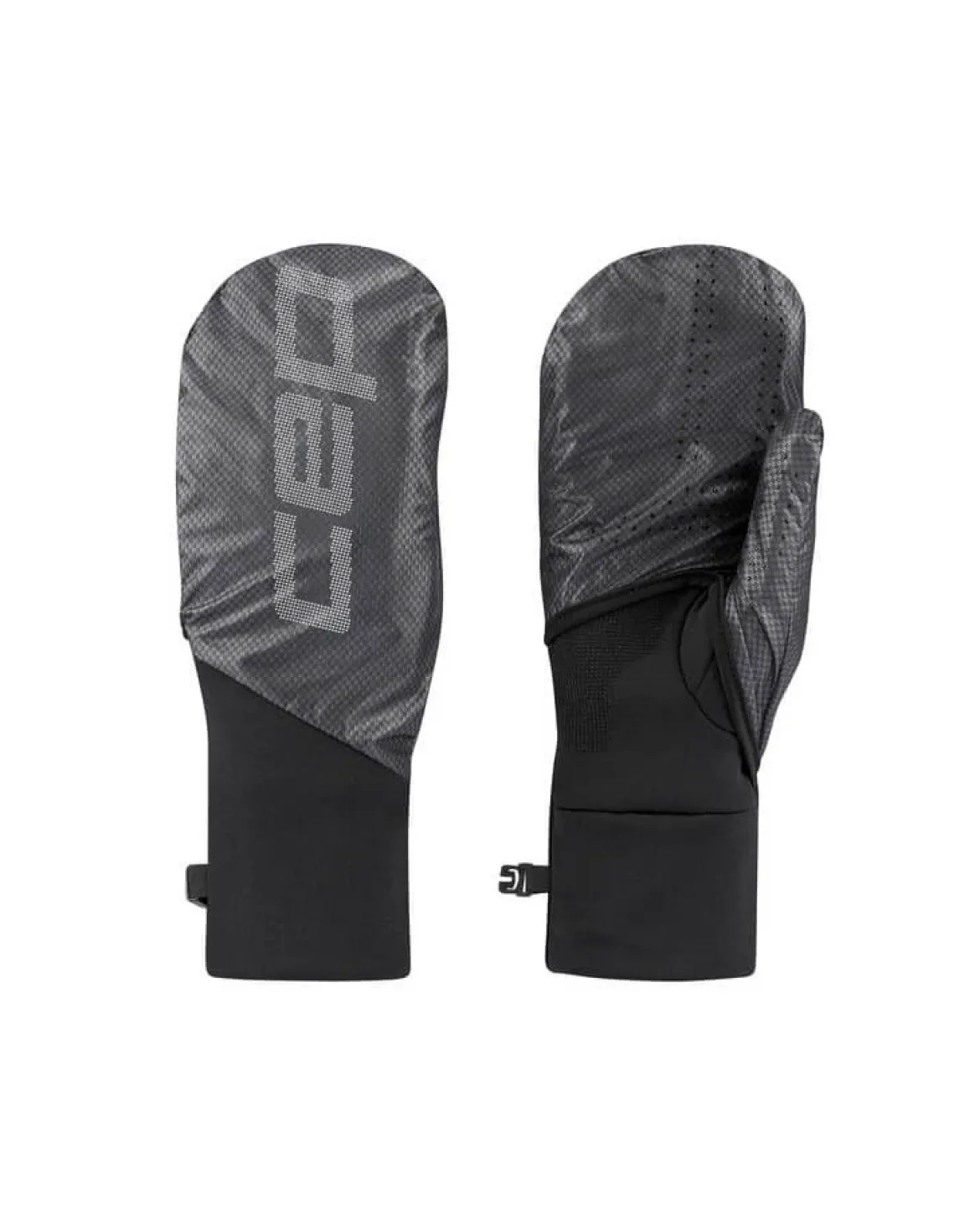 Rękawiczki sportowe ciepłe Pro Run 2w1 odblaskowe unisex czarne Core Run CEP