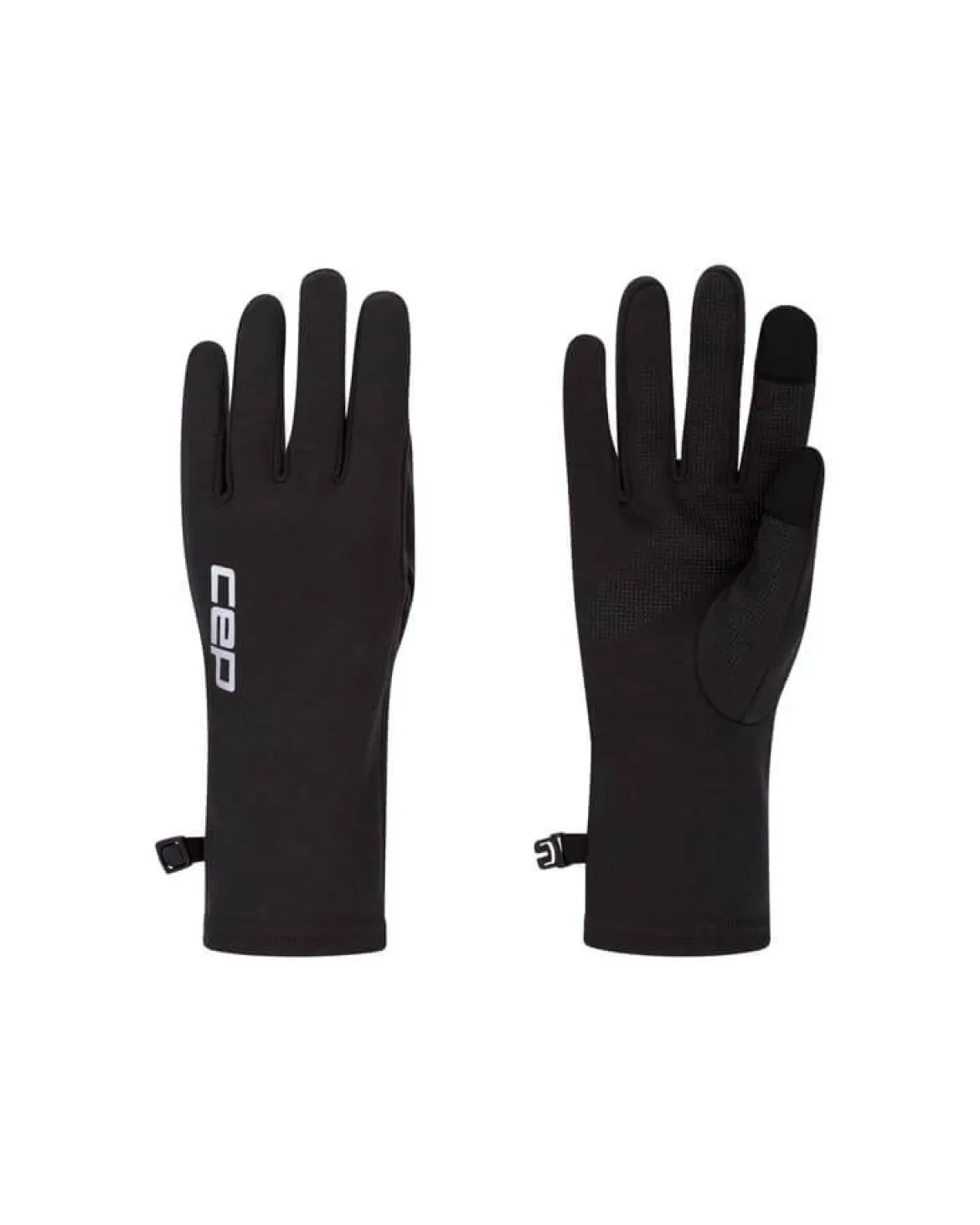 Rękawiczki sportowe na zimę z wełną merino unisex czarne Core Run CEP
