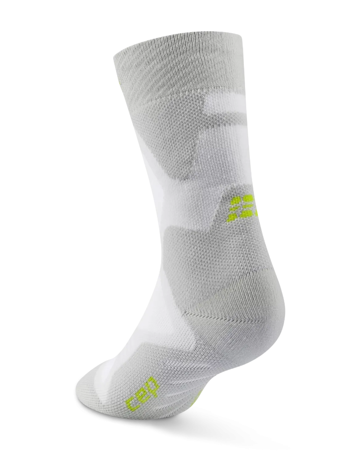 Skarpety kompresyjne do połowy łydki z amortyzującą wyściółką unisex Core Run CEP szare