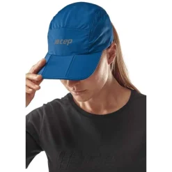 Sportowa czapka z daszkiem do biegania CEP unisex ciemnoniebieska