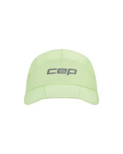 Sportowa czapka z daszkiem unisex CEP Core Run limonkowa