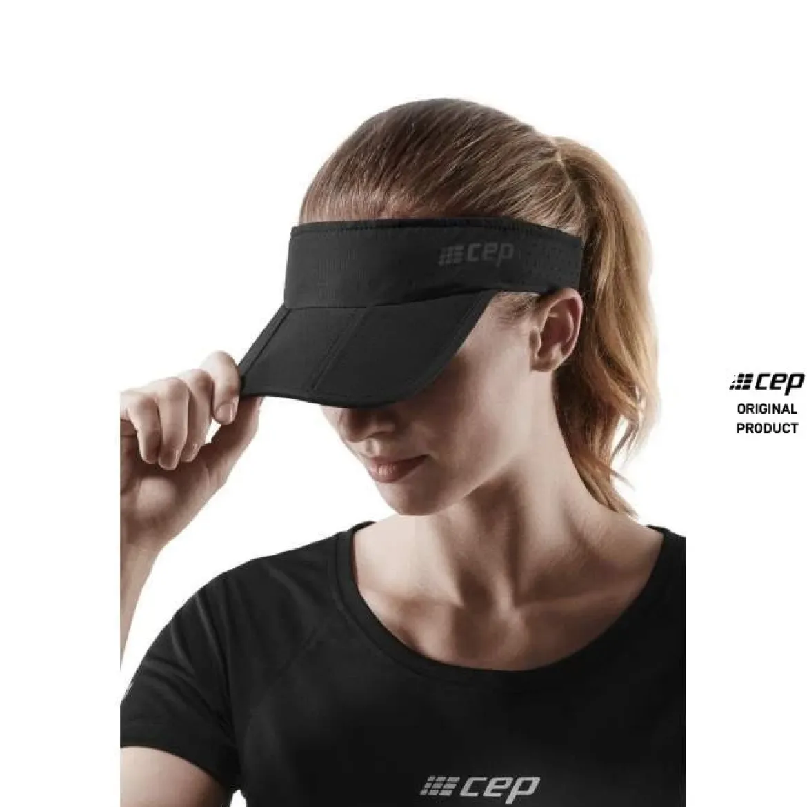 Sportowy daszek do biegania CEP unisex czarny