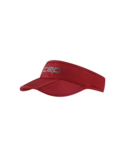 Sportowy daszek do biegania CEP Core Run unisex bordowy