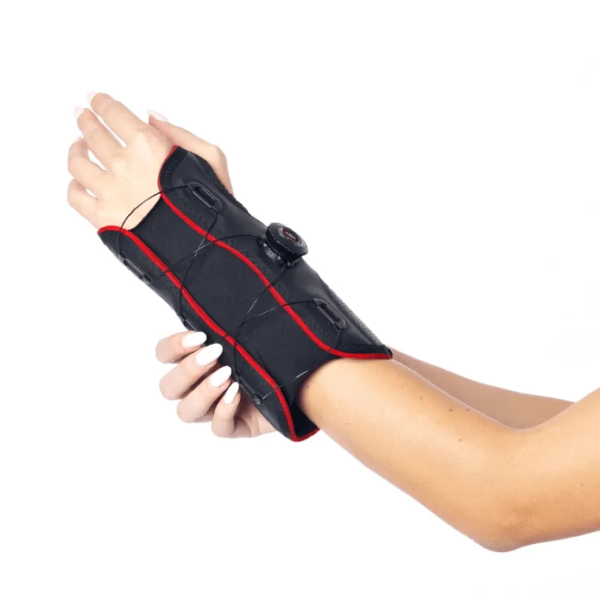 Stabilizator nadgarstka z systemem szybkiego zapięcia MSupport Red- prawa strona