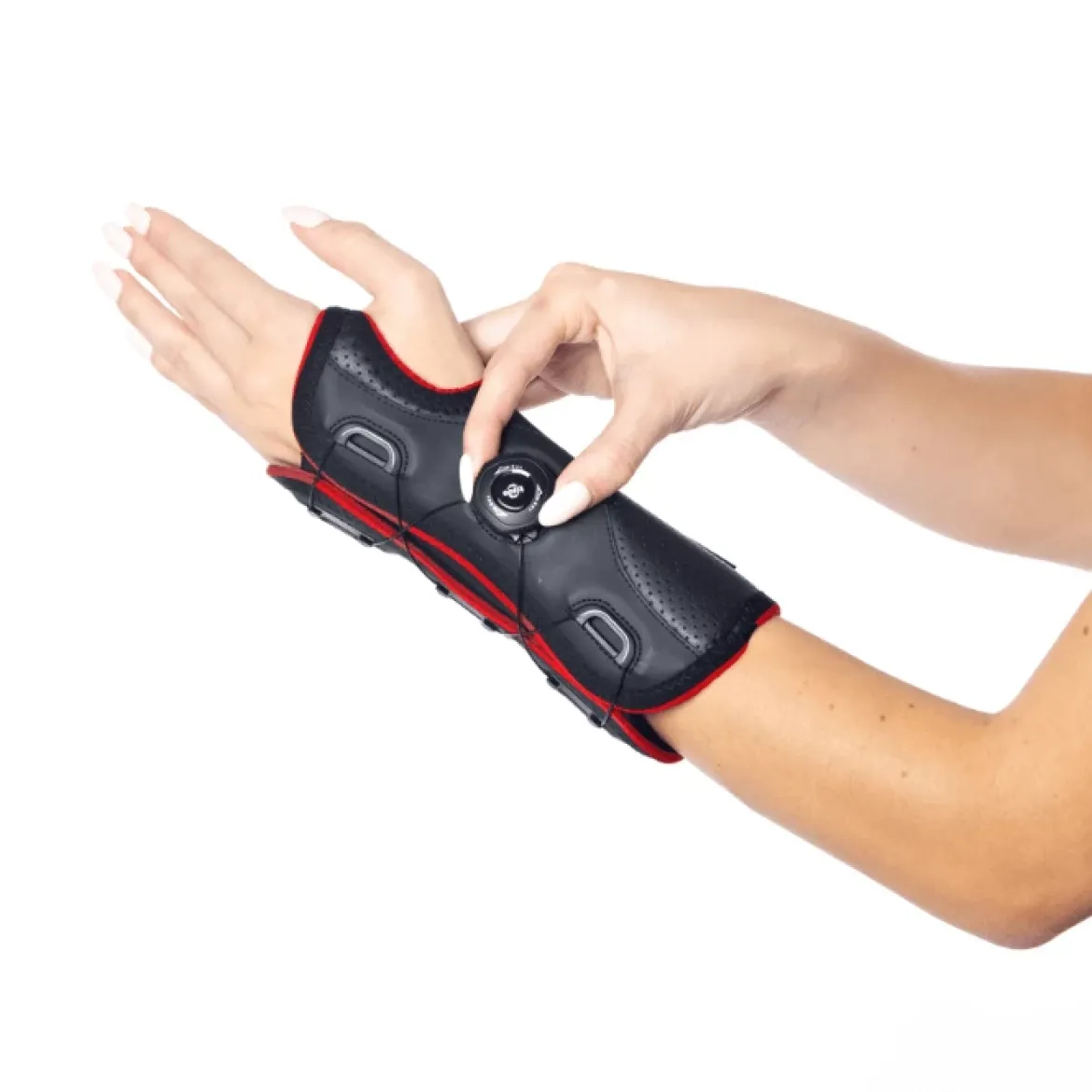 Stabilizator nadgarstka z systemem szybkiego zapięcia MSupport Red- prawa strona