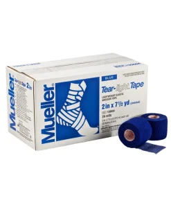 Tear-Light Tape Mueller elastyczny, rozciągliwy bandaż samoprzylepny typu coban niebieski