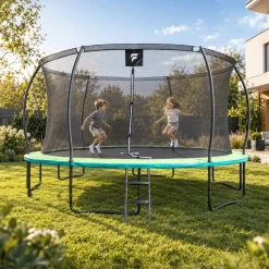 Trampolina ogrodowa dla dzieci 14 FT / 427 cm Kangaroo PRO DrFit z siatką i drabinką