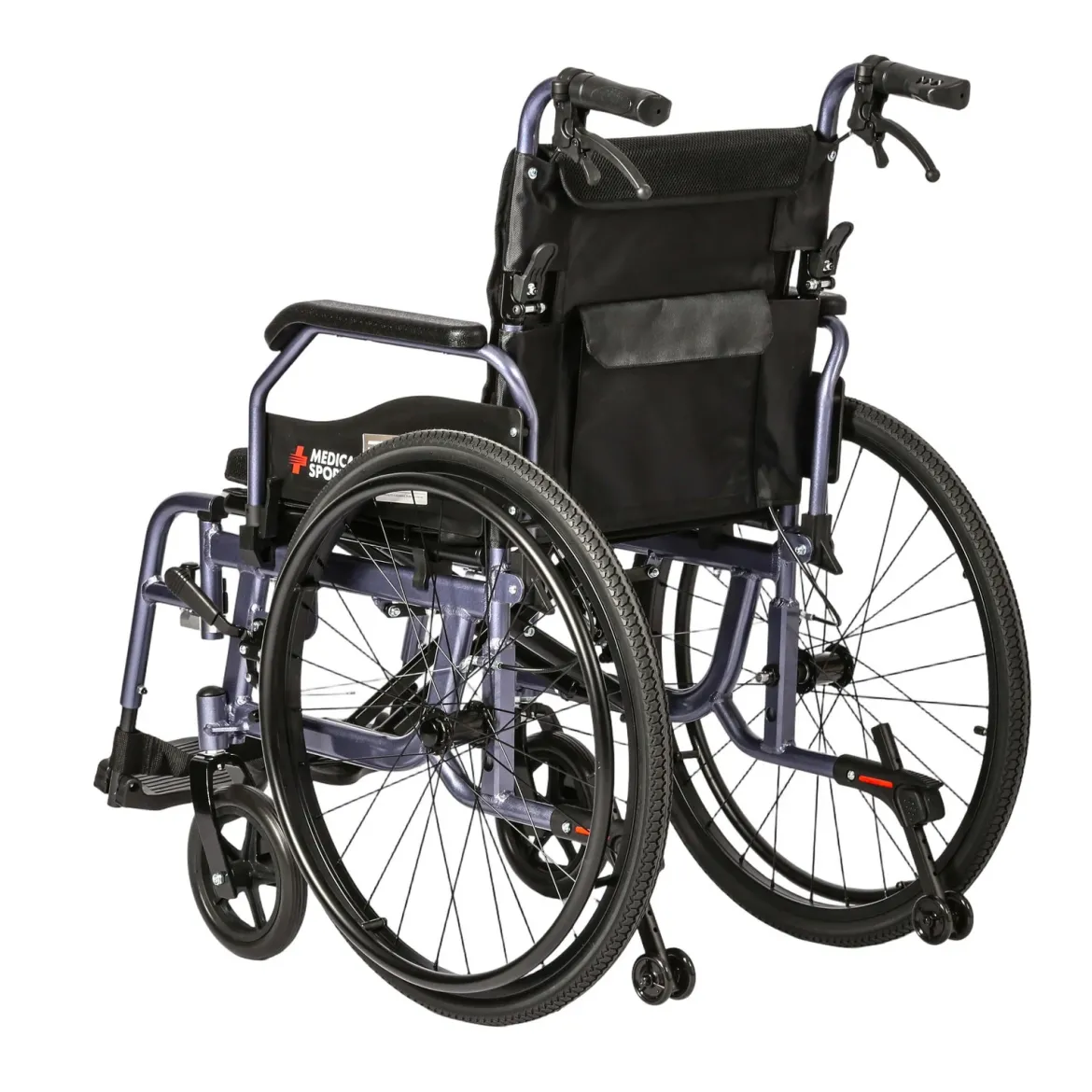 Wózek inwalidzki manualny regulowany składany z pełnymi kołami 51 cm Mobil Classic MSupport